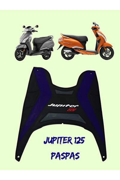CTR TVS Jupiter 125 Paspas Mavi – Kaymaz Esnek Kauçuk Zemin Koruyucu Scooter Aksesuarı