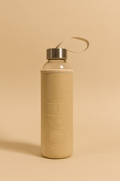 Fhilli H2O Glass Flask with Leather Case 500 ml