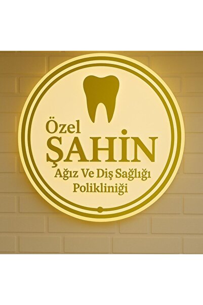 Arkadan Led Işıklı Pleksi Logo Tabela