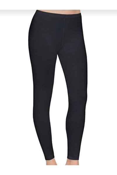 Tutku Black Plain Women's Tights 2' Pack