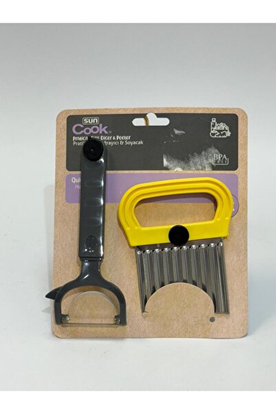 Living Set of 2 potato cutters with 2 colors (random)