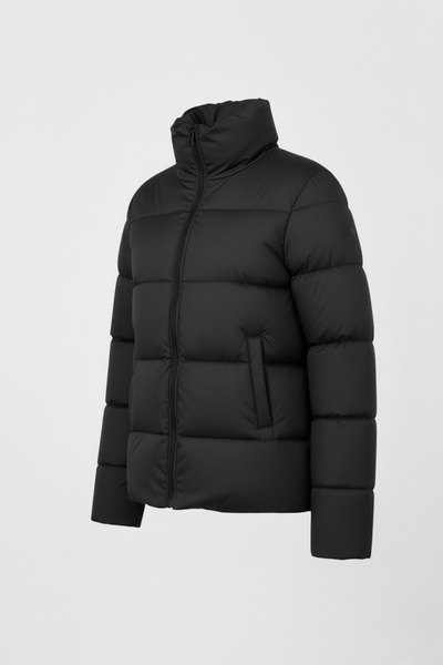 BESKAR Μαύρο Ανδρικό Παλτό Μεγάλου Μεγέθους – Αδιάβροχο, Πουφερτό και Αδιάβροχο Παλτό