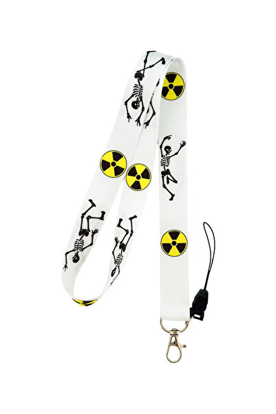 PABALAS Ραδιολογικό λουράκι με μοτίβο σκελετού για κάρτα ταυτότητας-λουράκι τηλεφώνου