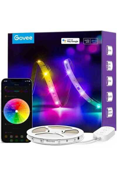 Govee Smart LED Strip RGBIC H618A Wi-Fi Bluetooth Music Sync 5m Compatible Google Assistant