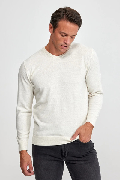 Wellalux Men's V-neck Sweater