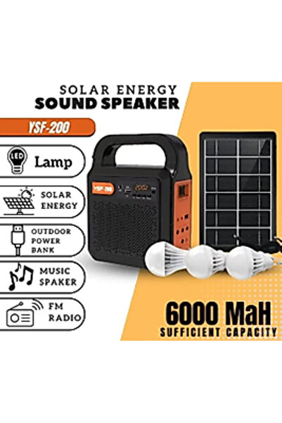ErCorp 3 Ampul Kamp Bluetooth Hoparlör YSF-200