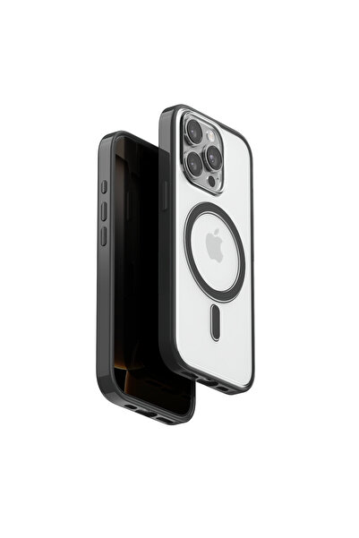 ceppark غطاء فينكو آيفون 15 برو ماكس جولي ماج سيف - أسود