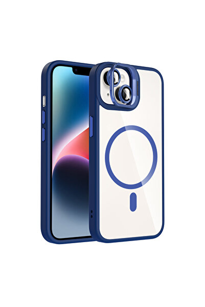 ceppark غطاء جوكو آيفون 13 مع عدسة ريميم وحامل ماجسيف - أزرق داكن