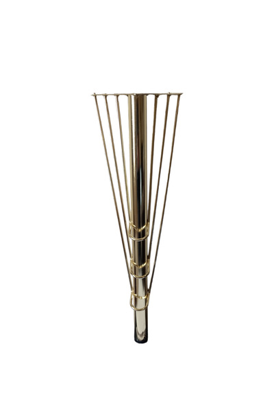 Lioon Flamingo Model 40 cm Gold Chair, Coffee Table, Pouf Metal Legs (12 Pieces)