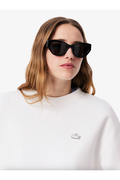 Lacoste Oversized Cotton Sweatshirt