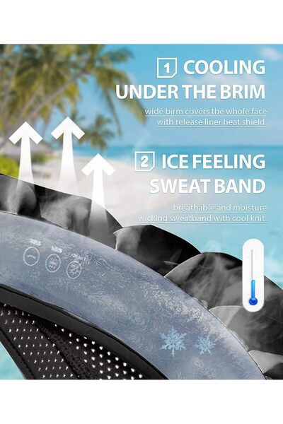 KASTWAVE Large Brim Foldable Sun Visor for Women UPF50+ UV Protection