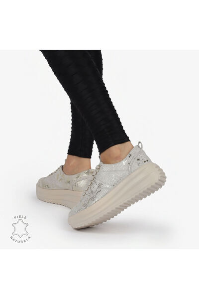 ANGEL BLUE Casual shoes genuine suede leather with LACE-UP CLOSURE CRL1306 beige