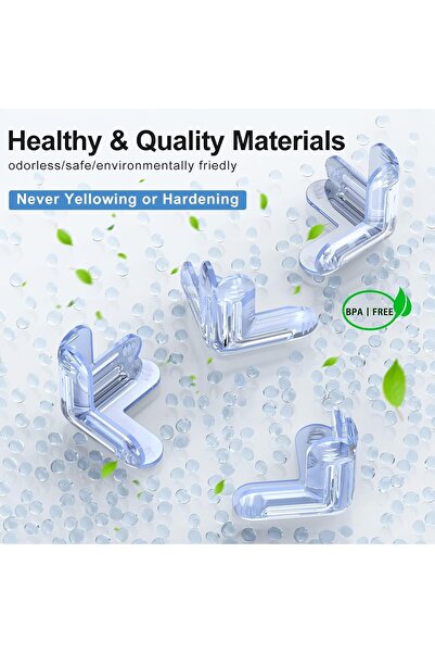 KASTWAVE Corner Protector, 8 Pcs Table Edge Safety Bumpers, Baby Proof Furniture Corner Protectors,