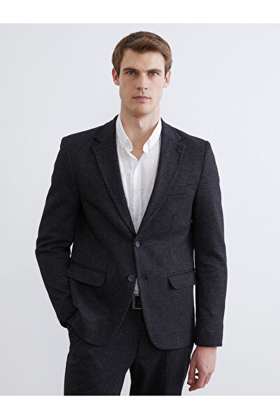 LC Waikiki Чорний стандартний крій чоловічий блейзер