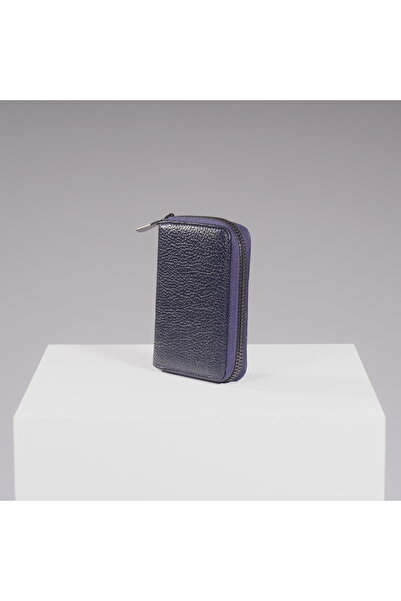 DEERDERİ Rhode Vintage Genuine Leather Zipper Card Holder Wallet