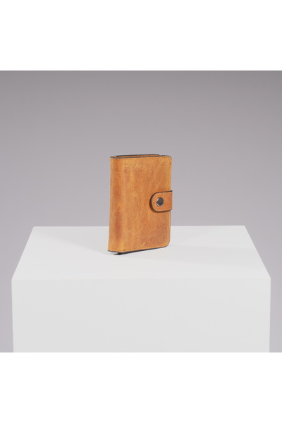 DEERDERİ Thyke Vintage Leather Wallet Card Holder