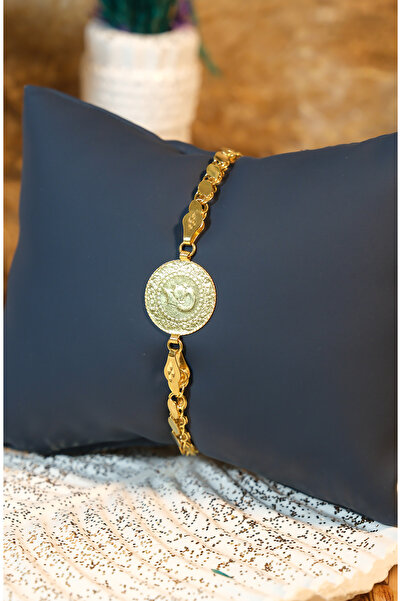 güneyler altın ÇEYREKLİ PULLU ZİNCİR BİLEKLİK 22 AYAR A077142