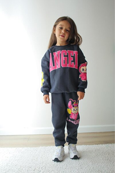 ALYA BUTİK طقم رياضي من أليا بوتيكس مطبوع بـ 3 خيوط مع قماش ساردون