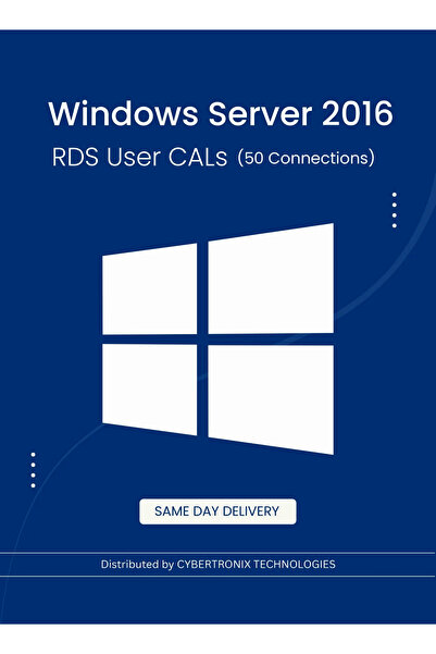 MICROSOFT Windows Server 2016 RDS User CALs (50 Connections) | Digital License | SAME DAY DELIVERY