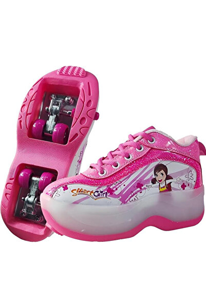 Fitness World Children's roller skates with foldable wheels for dual use (walking and skating)