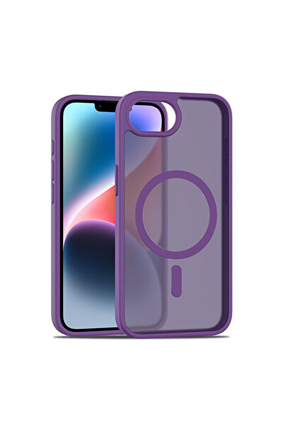 Genel Markalar Art Joko İphone 16E Jota Magsafe Kapak - Derin Mor Lab