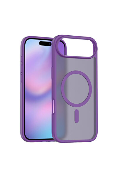 AKSEFİZZ حافظة متوافقة مع آيفون 17 إير، ناعمة الملمس، ملونة وشفافة، تدعم تقني...