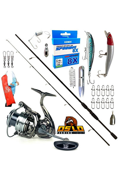 Oslo Okuma Wave Power 274cm 7-30gr Next 4000 Rapala Maket Balık Spin Olta Takımı Seti