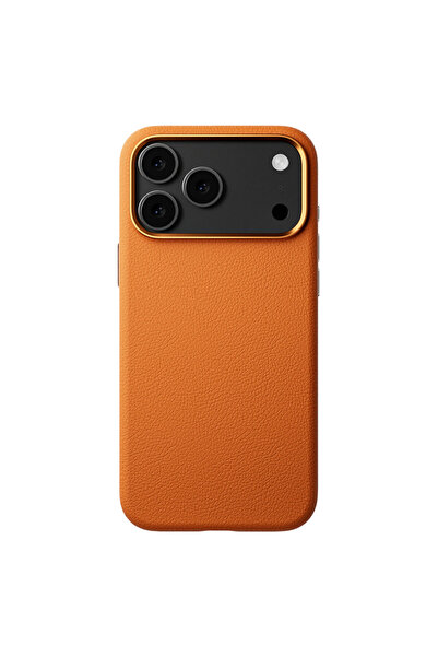 ceppark غطاء جلدي من جوكو لهاتف آيفون 17 برو - برتقالي