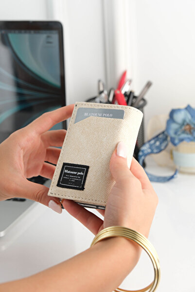 Blatoune Polo Unisex Denim Leather Wallet – Premium Quality Aluminum Mechanism, Card Holder for Women & Men