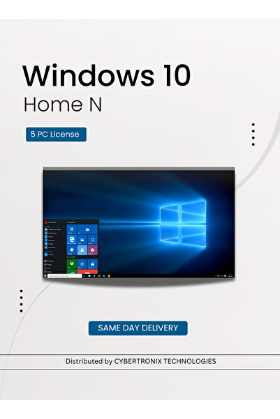 MICROSOFT Windows 10 Home N | 5 PC License | Digital License | SAME DAY DELIVERY