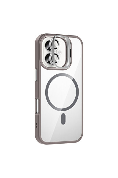 ceppark غطاء جوكو آيفون 16 بلس مع عدسة ريميم وحامل ماجسيف - رمادي تيتاني