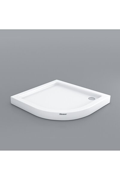 Shower 90 x 90 Oval Monoblok H:12,5 Duş Teknesi