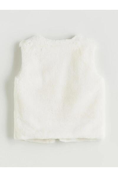 LC Waikiki Crew Neck Faux Fur Girls' Vest (W5)