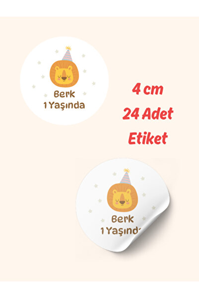 ST Design Kişiye Özel İsimli Doğum Günü Etiketi, Kendinden Yapışkanlı Babyshower, Hoşgeldin Bebek Sticker
