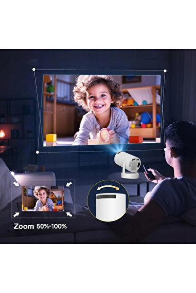 Blackbird Game Center HY300ProMax Bataryalı Android Akıllı Projektör - 4K Destekli, WiFi6, Taşınabilir Ev Sineması