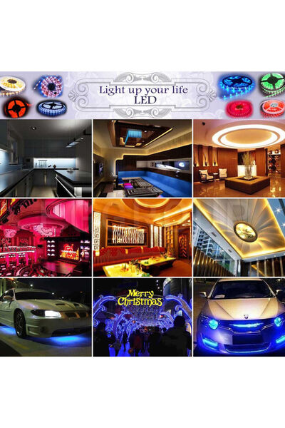 MRG Kit 5m Banda LED RGB Telecomanda si Transformator