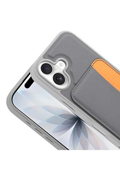 Nezih Case Apple iPhone 17 Compatible Faux Leather Wallet Case with Card Slot