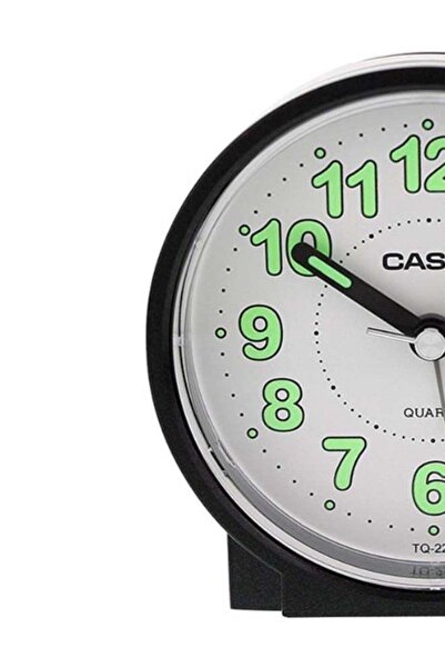 Casio Desk Analog Alarm Clock Black/White