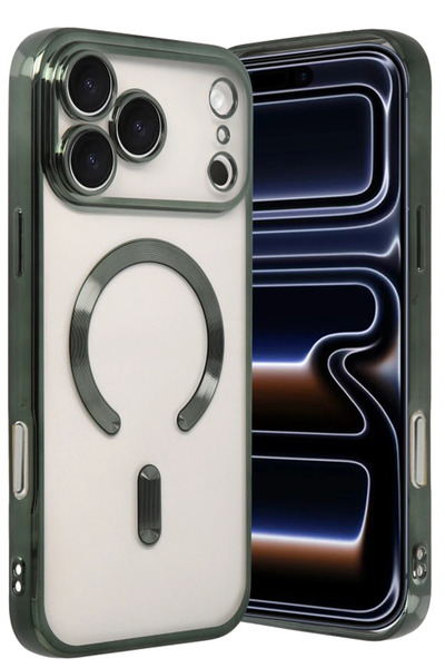 NewFace غطاء SPTRNS لهاتف آيفون 17 برو كروس ماجنيتيكسيف - (173434) أخضر داكن