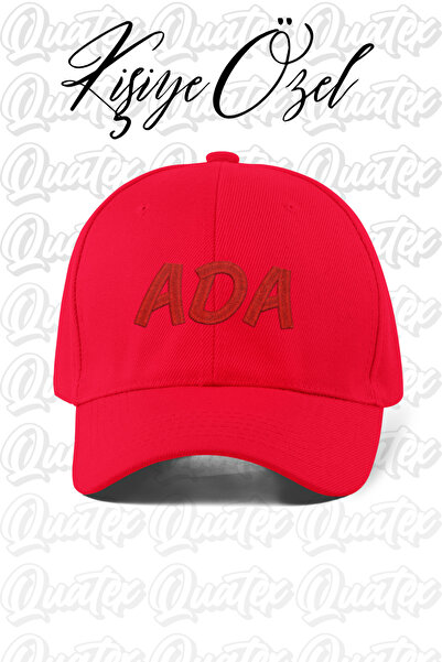 QUATEX [İSTEDİĞİNİZ İSMİ NAKIŞLA YAZIYORUZ] - Kişiye Özel Şapka - Kırmızı %10...