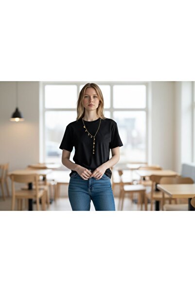 derokas Stainless Steel Trend Exquisite Stylish Design Women Charm Necklace