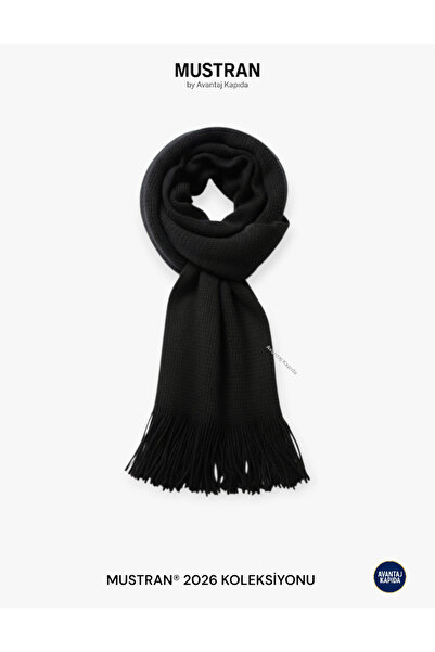 Mustran Πλεκτό κασκόλ με απαλή υφή |   Κομψό κασκόλ με χειμωνιάτικο ζεστό πλεκτό μοντέλο Unisex