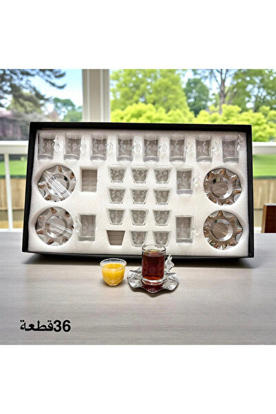 VALUE 36-piece tea and coffee cup set – a luxurious glass serving set