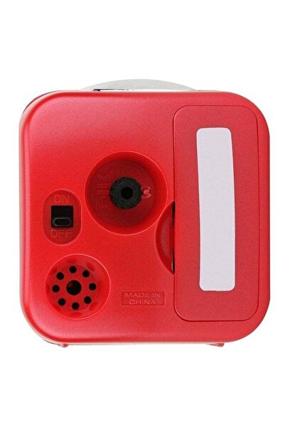 Casio Analog Alarm Clock Red/White 67x64x34mm