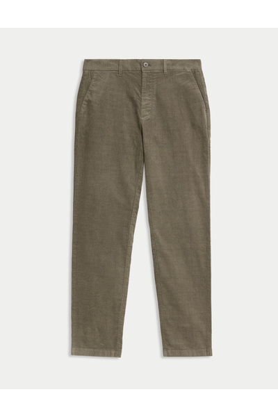 Marks & Spencer Regular Fit Kadife Esnek Chino Pantolon
