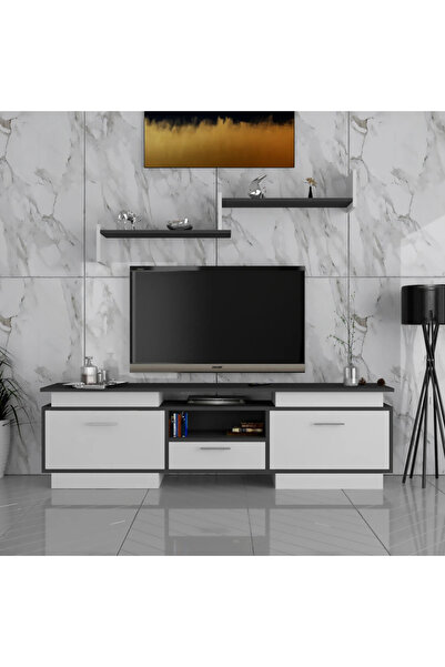 Stylish Home Classic white and gray TV stand - TV37
