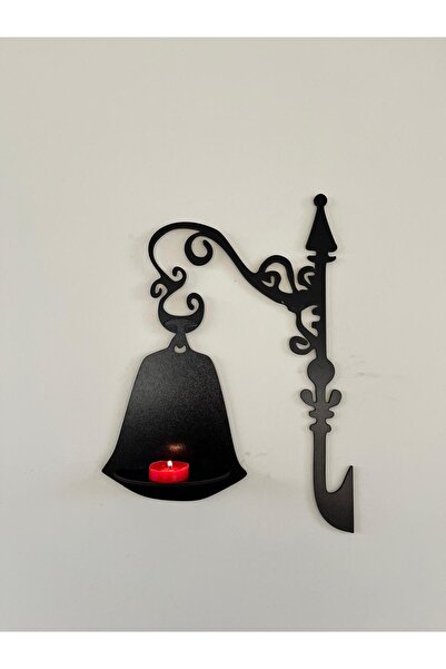 softclass SİYAH SOKAK LAMBASI RAF DUVAR DEKORU EV DUVAR DEKORASYON ÜRÜNÜ SALON OFİS MUTFAK SÜSÜ EV HEDİYESİ