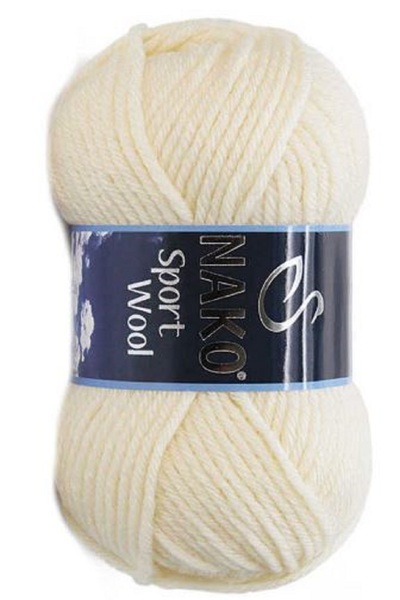NAKO Sport Wool Cream 1 Piece Colar : 4109