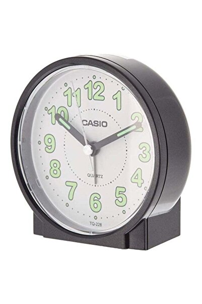 Casio Analog Alarm Table Clock Black 87x87x36mm