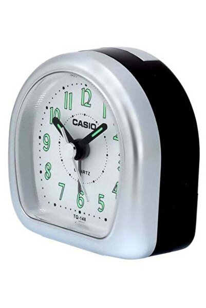 Casio Table Analog Alarm Clock Black/Grey 6.1cm